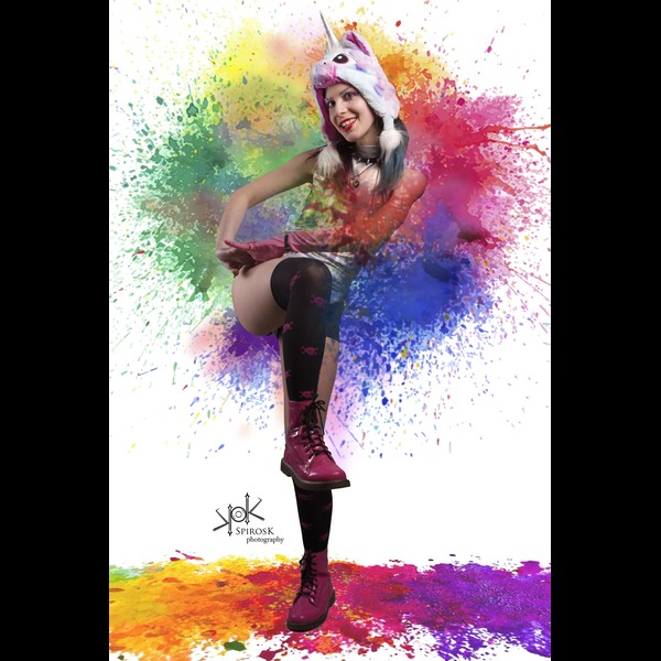 Eleni Von Mondlicht as Silver (Magical Girl) Harley Quinn