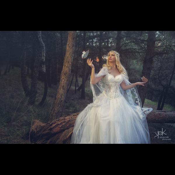 Sylvia in Wedding Dress